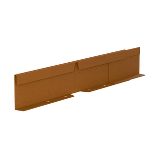 A single metal wall-mount shelf bracket shown at an angle on a plain white background.
